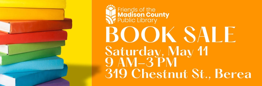 Friends Book Sale - May 11, 2024, 9 AM-3 PM, Berea