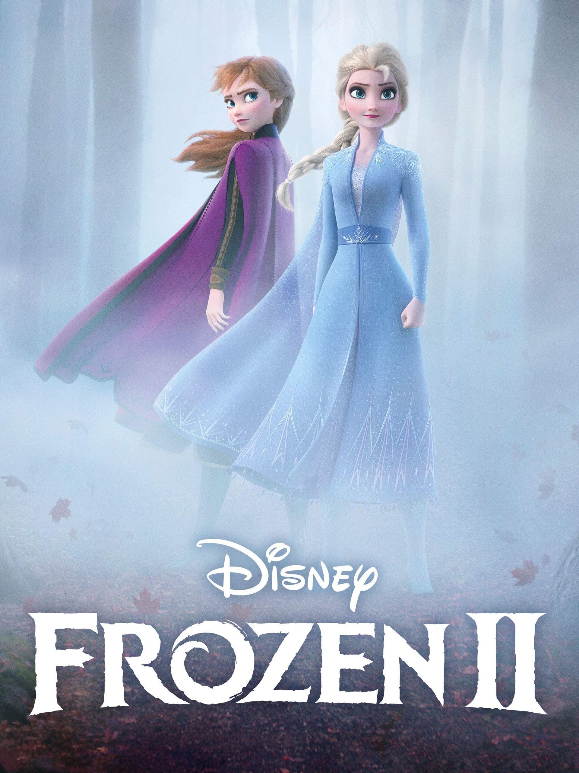 movie poster disney characters standing in the fog