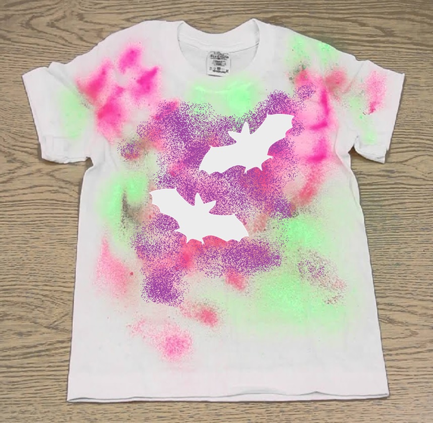 bat spray paint shirt 