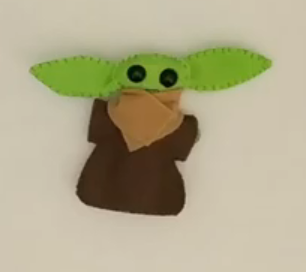 Baby Yoda feltie