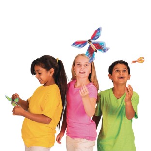 kids and butterfly toys