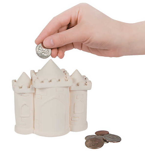 ceramic castle bank