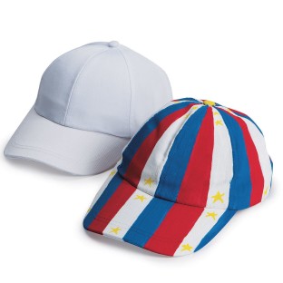 decorated baseball caps