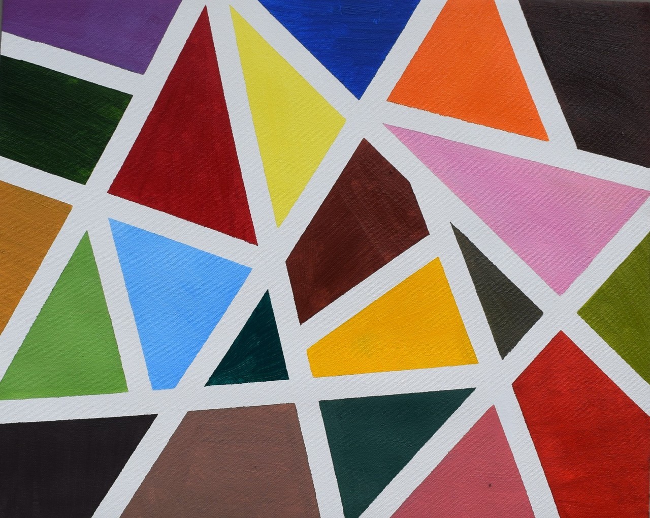 colorful geometric art painting
