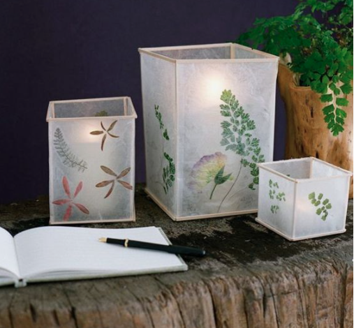 Wax paper lantern