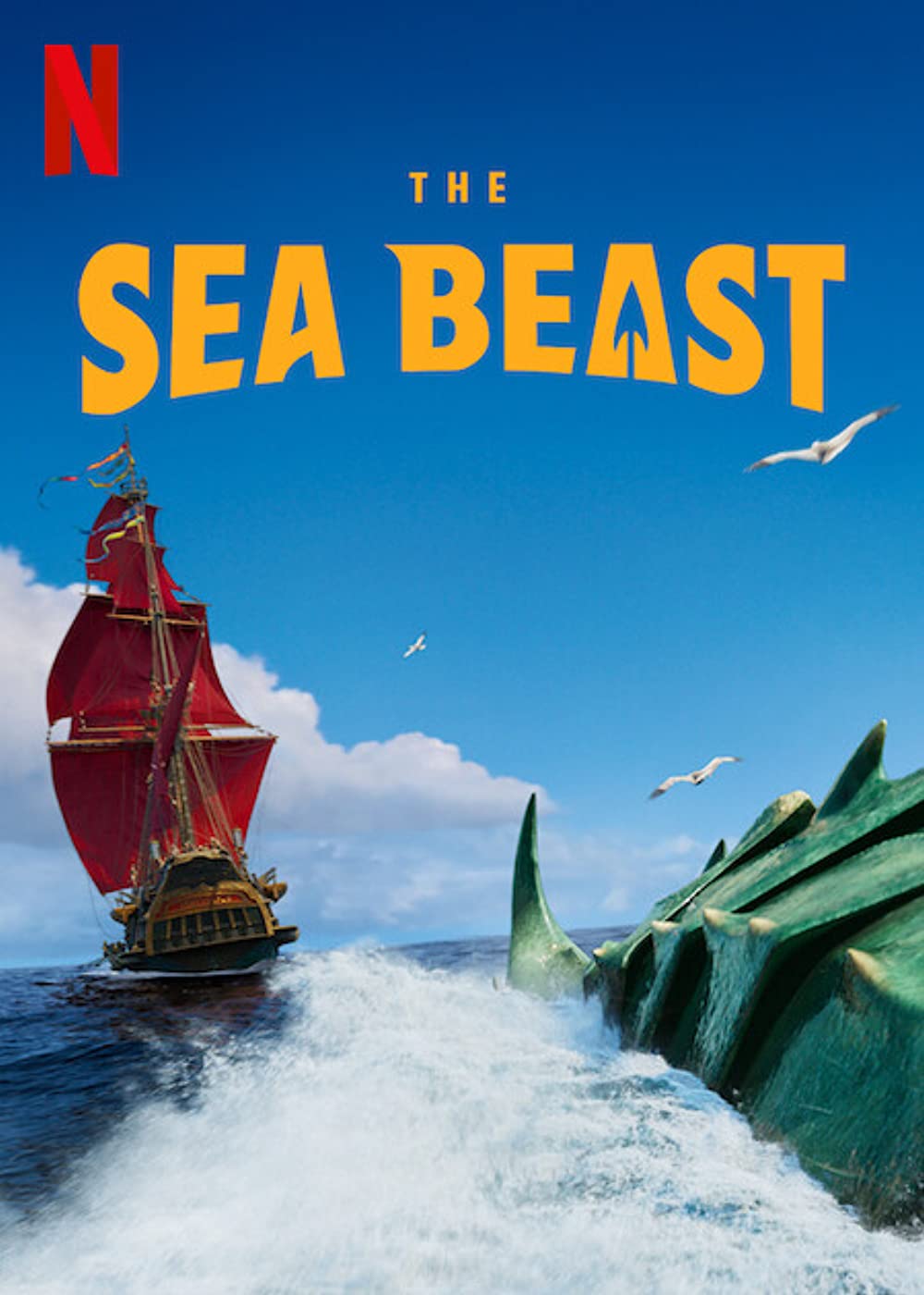 sea beast movie poster