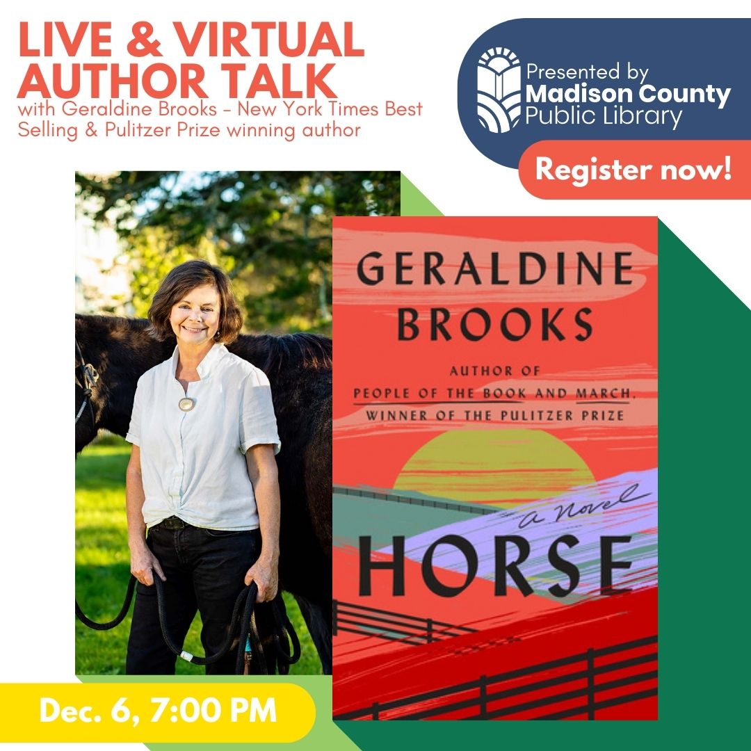 Author Talk with Geraldine Brooks - Live & Virtual