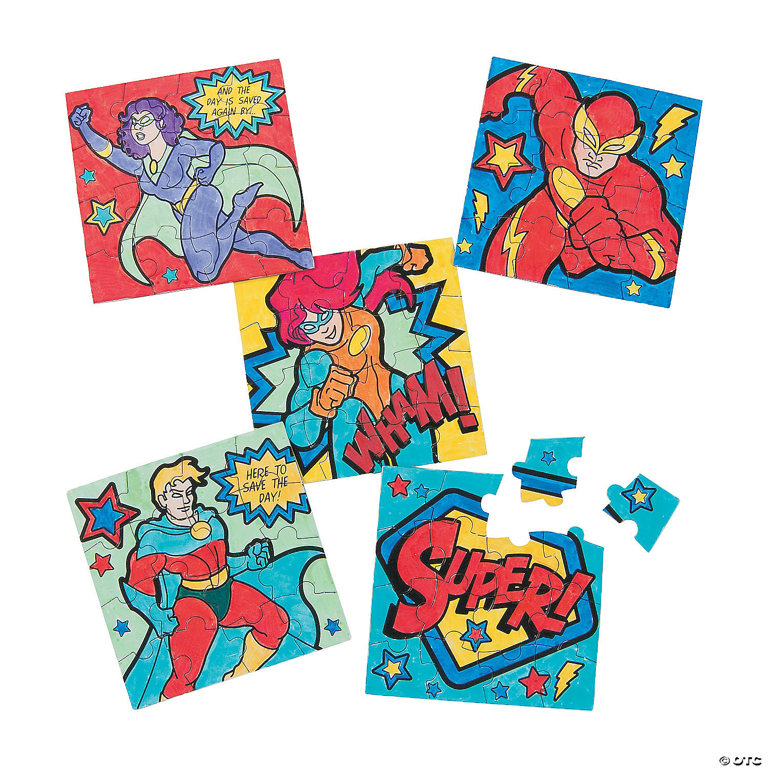Image of color-your-own puzzles
