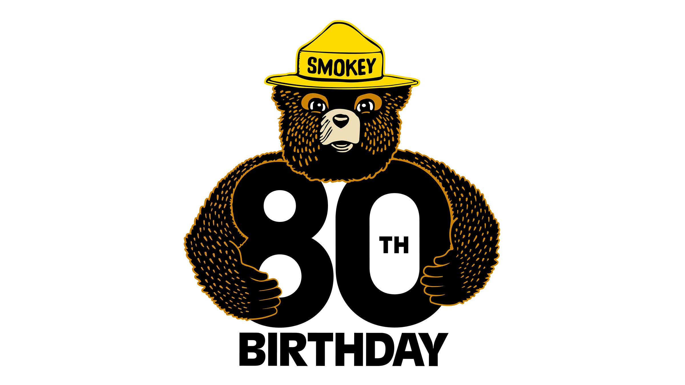 Smokey Bear 80th birthday logo