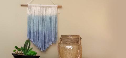 dip dye wall hanging