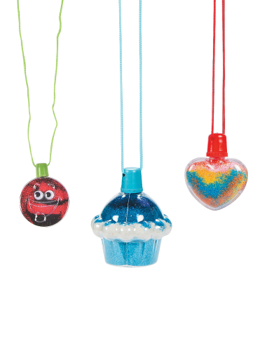 Image of three kinds of sand necklaces
