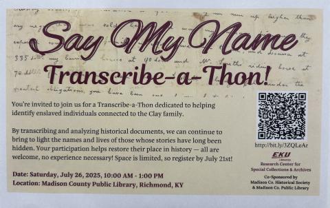 Transcribe a Thon Flyer
