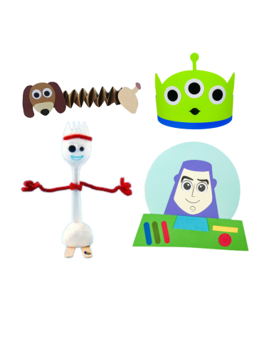 Image of Toy Story themed crafts