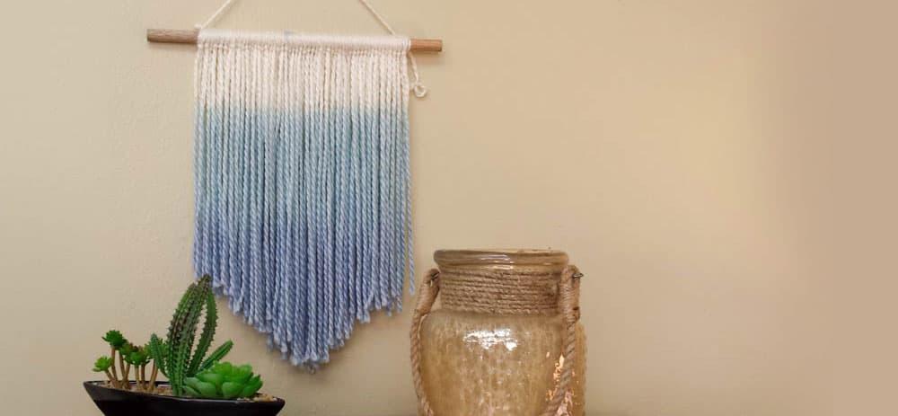 dip dye wall hanging
