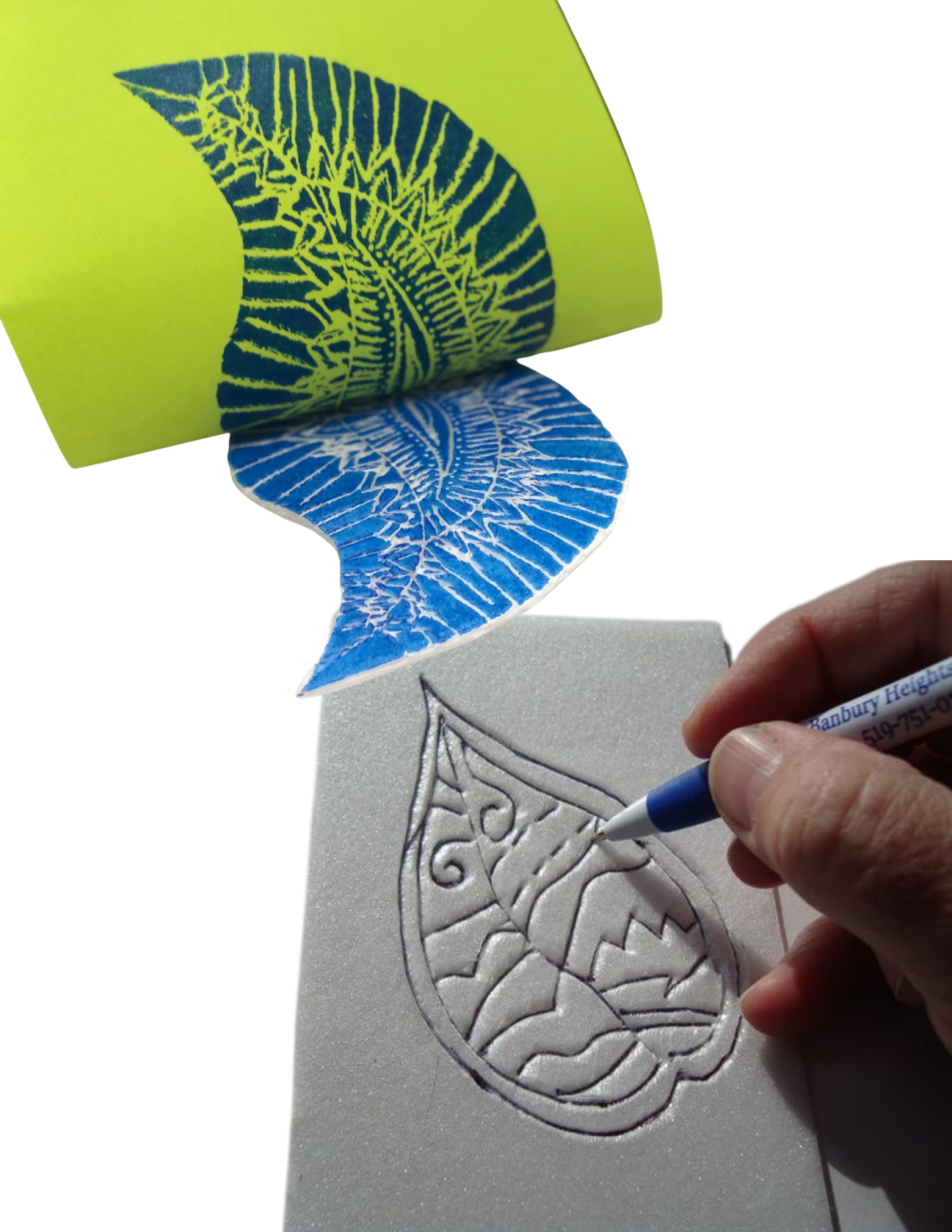 Image of Styrofoam printmaking