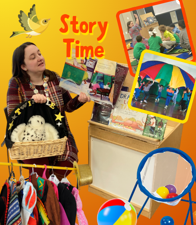 Ashley conducting story time 