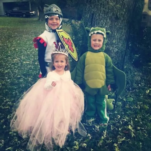 kids in costumes