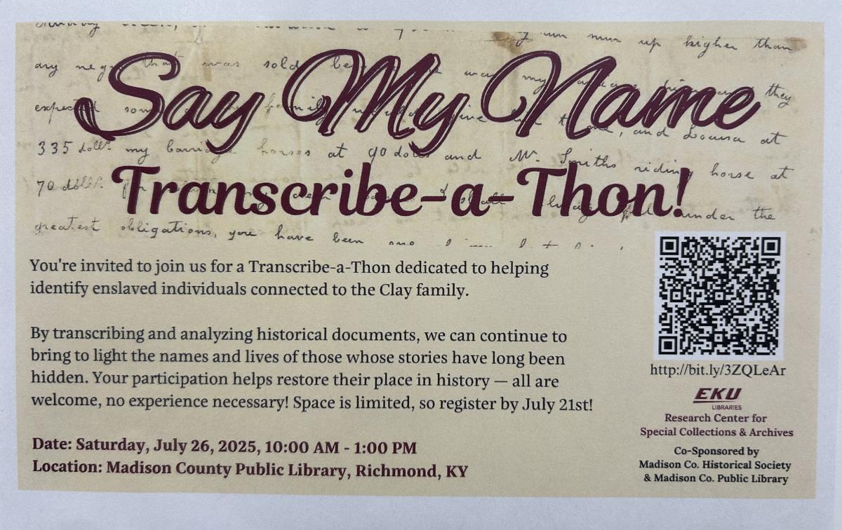 Transcribe a Thon Flyer