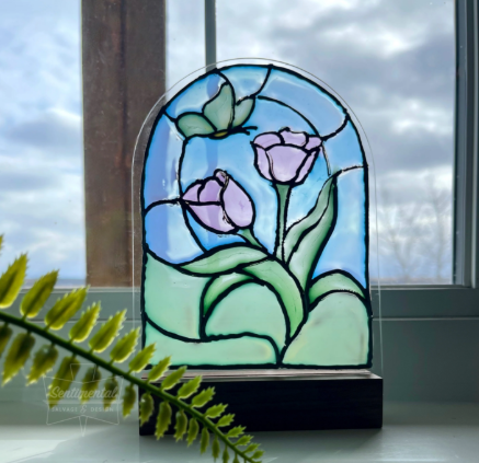 faux stained glass